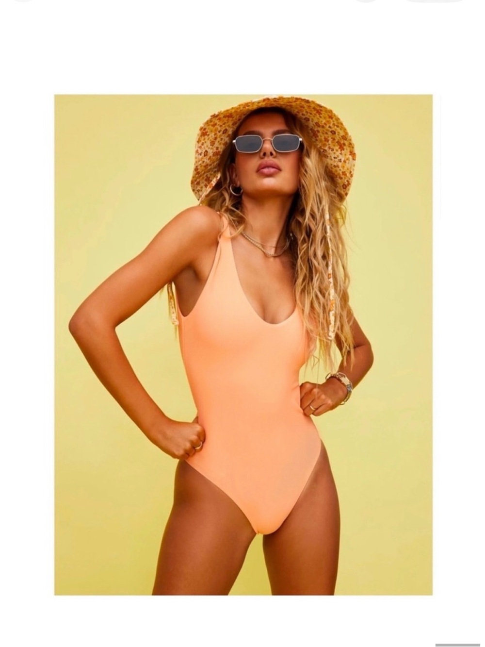 Beach Riot Peach One-Piece Swimsuit